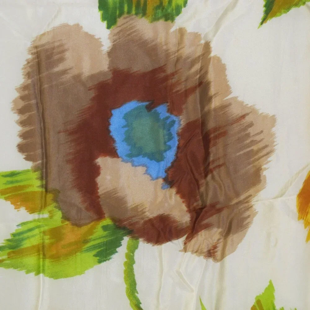 Echo floral square silk scarf
